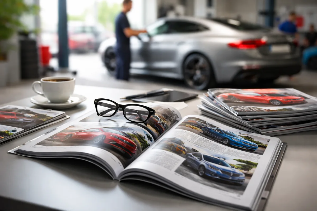 Quels sont les sujets fréquemment abordés dans un magazine auto