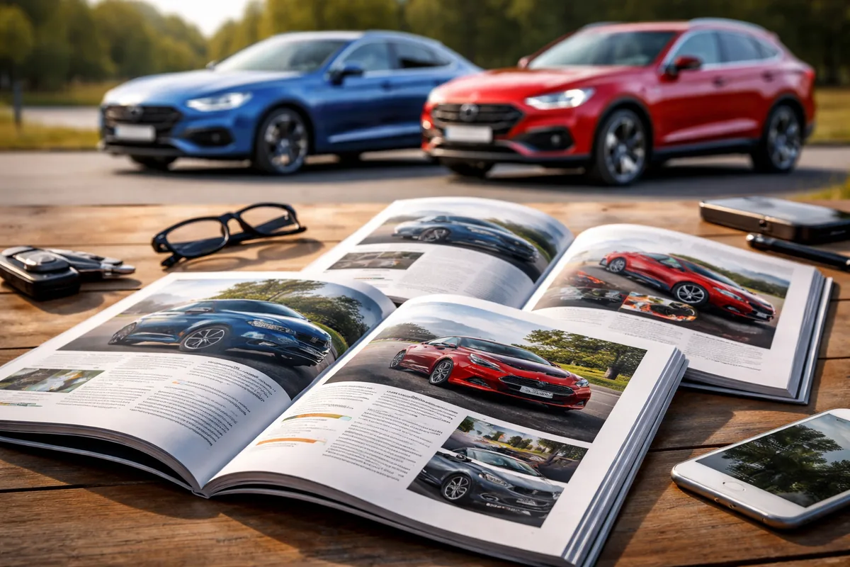 Comment comparer les essais de voitures dans les magazines